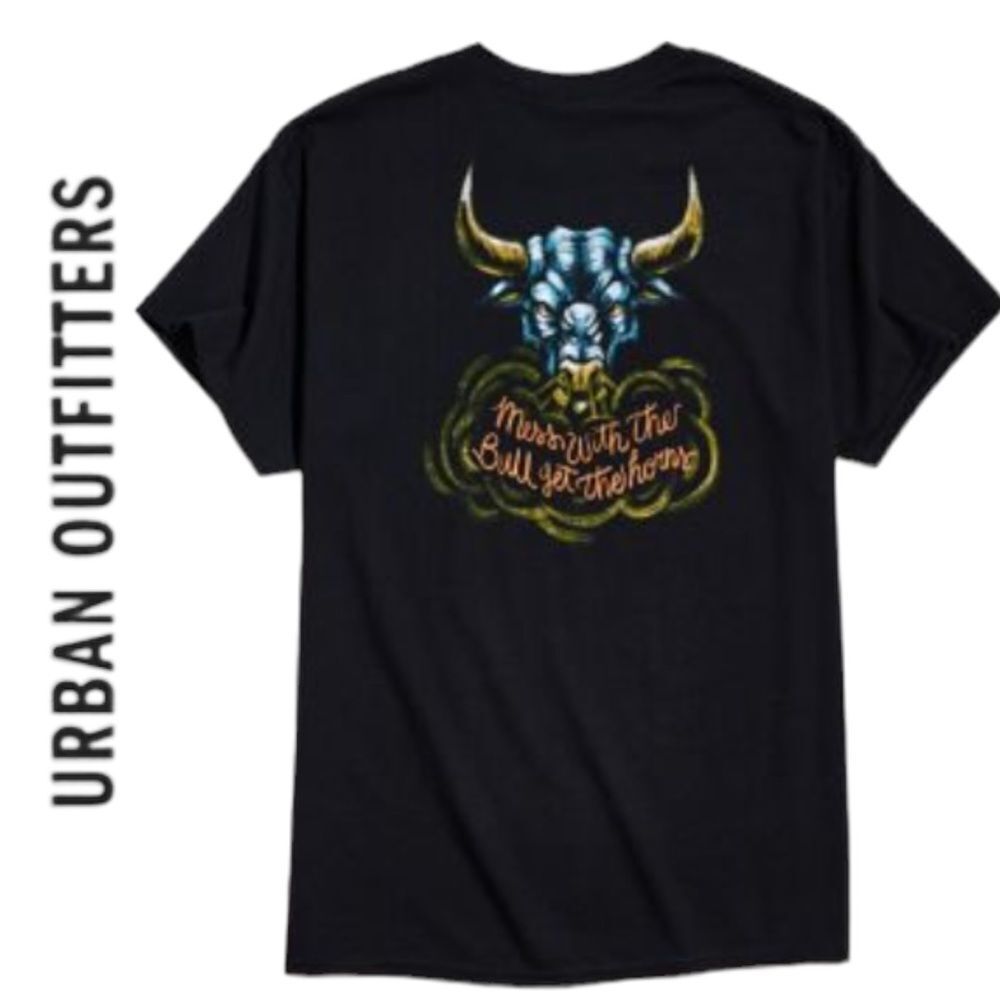NEW Loser Machine Urban Outfitters UO Bull Horns Shirt T-Shirt Tee M